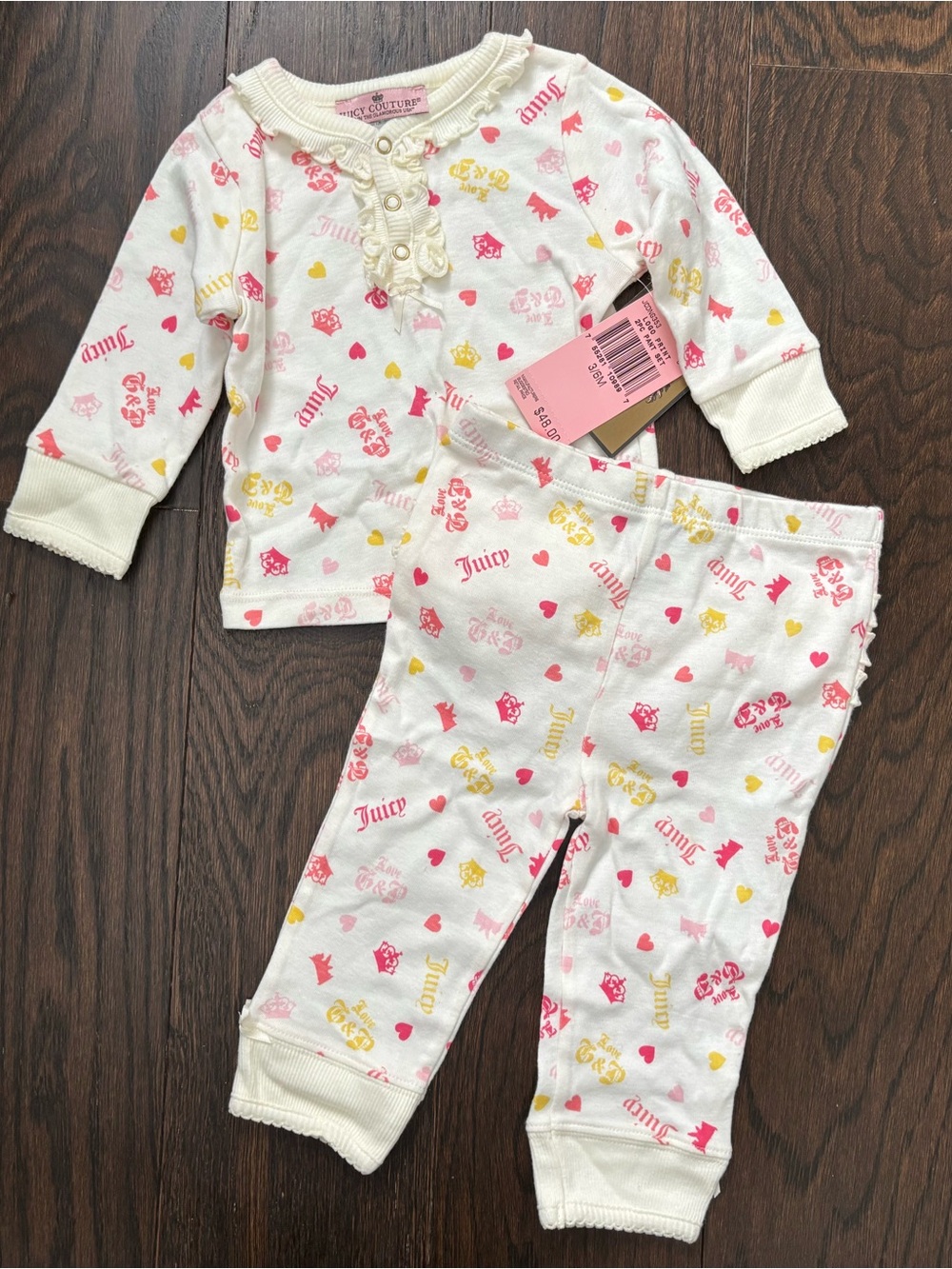 JUICY COUTURE BABY GIRL SET 3-6 Months NWT